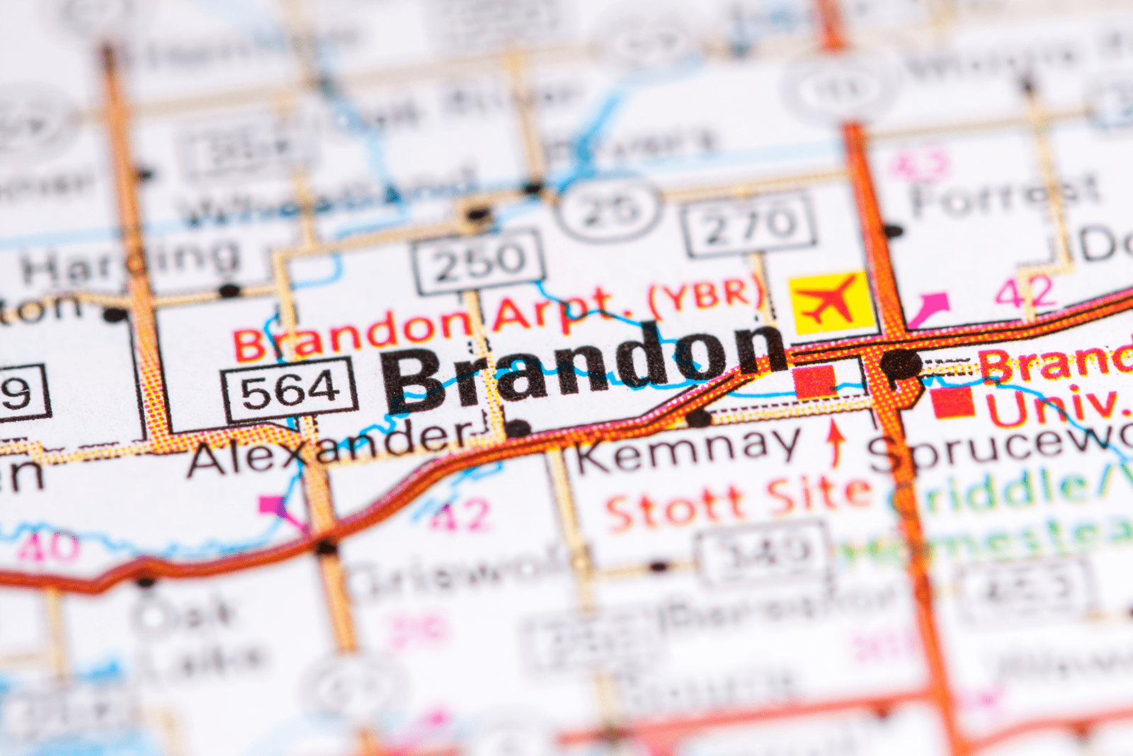 Brandon Manitoba On A Map 
