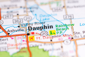 Daupin Manitoba on a map